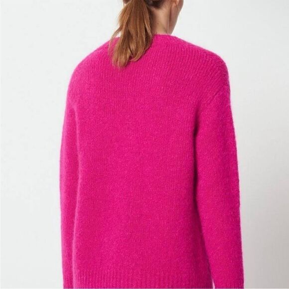 Sandro Carolina Oversized V-Neck Sweater S - Picture 4 of 7